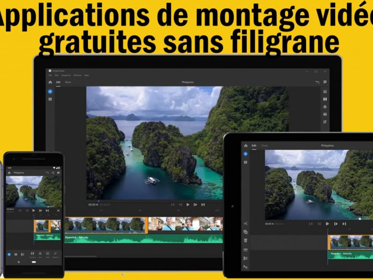 Les Meilleurs Applications Android De Montage Video Professionnels Sans Filigrane