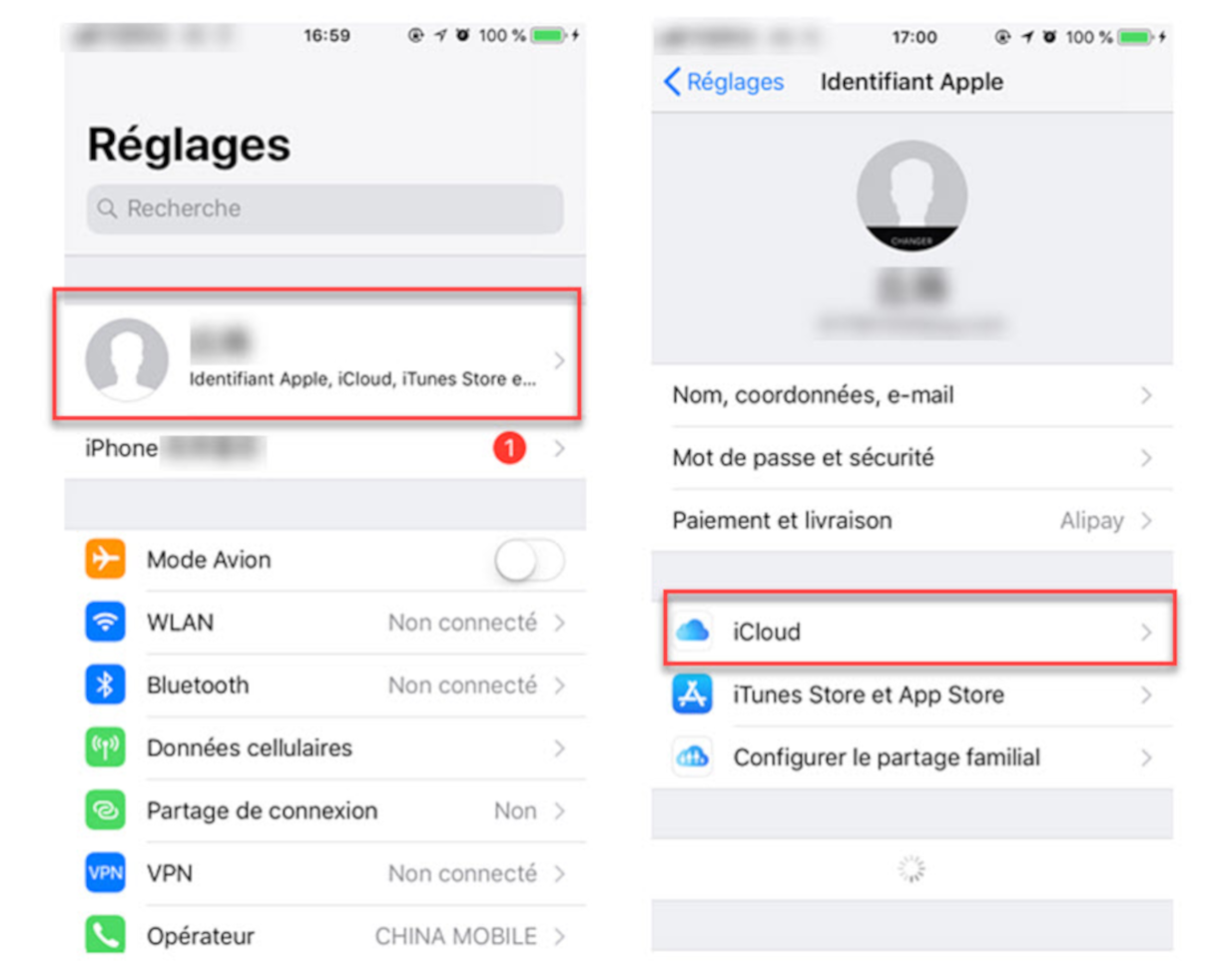 comment recuperer son compte icloud sur android