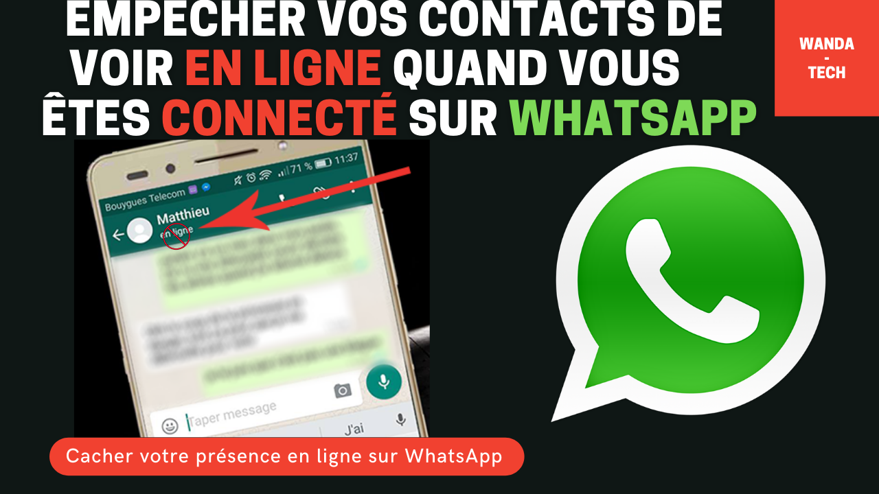 Cacher votre présence en ligne sur WhatsApp  WandaTech