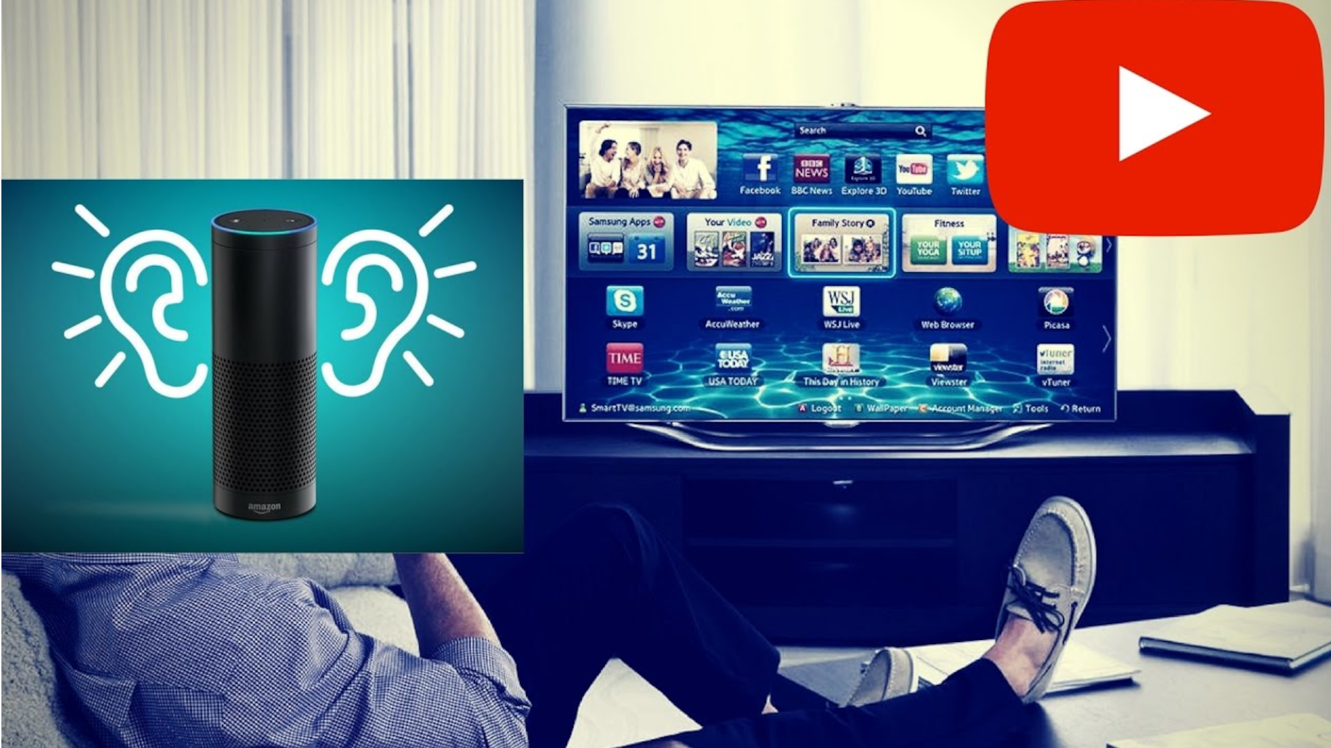 Reportero Turbina Hacia How to set up Alexa on a Samsung Smart TV
