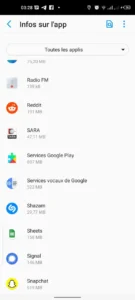 comment effacer les données du google play store