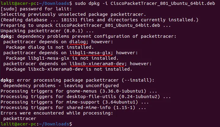 Comment installer et configurer Packet Tracer sur Ubuntu ?