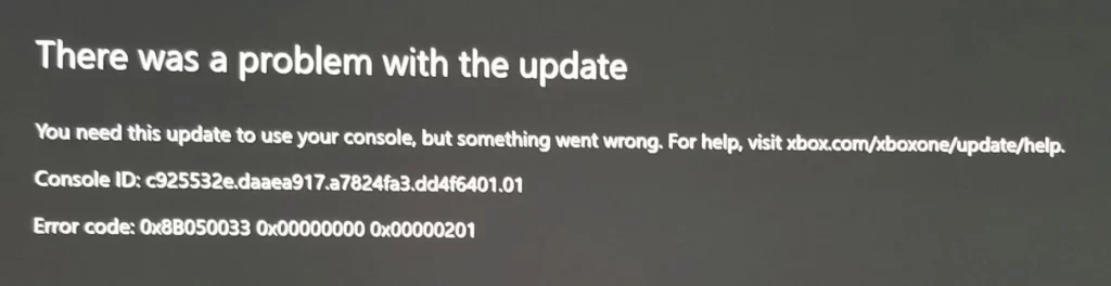 réparer le code d'erreur Xbox 0x00000201 ?