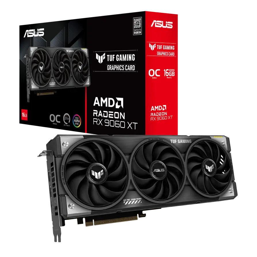 ASUS-TUF-Gaming-Radeon-RX-9060-XT-16GB-GDDR6-OC-Edition RTX 5060 vs Radeon RX 9060 XT: which mid-range graphics card to choose in 2026?