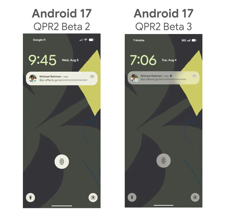 android-17-qpr2-beta-3-blur-effects-in-ui-2 Android 17 QPR2 Beta 3: App Lock, SIM Security and Customization Arrive on Pixel