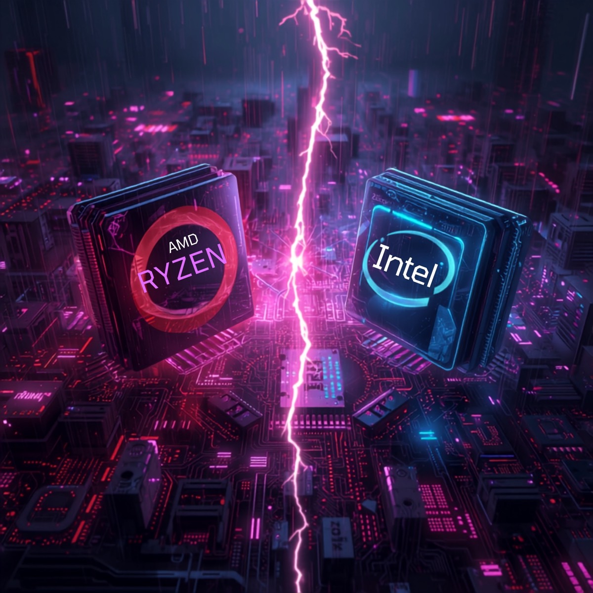 canva_group_batch3_P_illus1 AMD Ryzen 7 9800X3D vs Intel Core Ultra 7 265K: quale processore scegliere nel 2026?