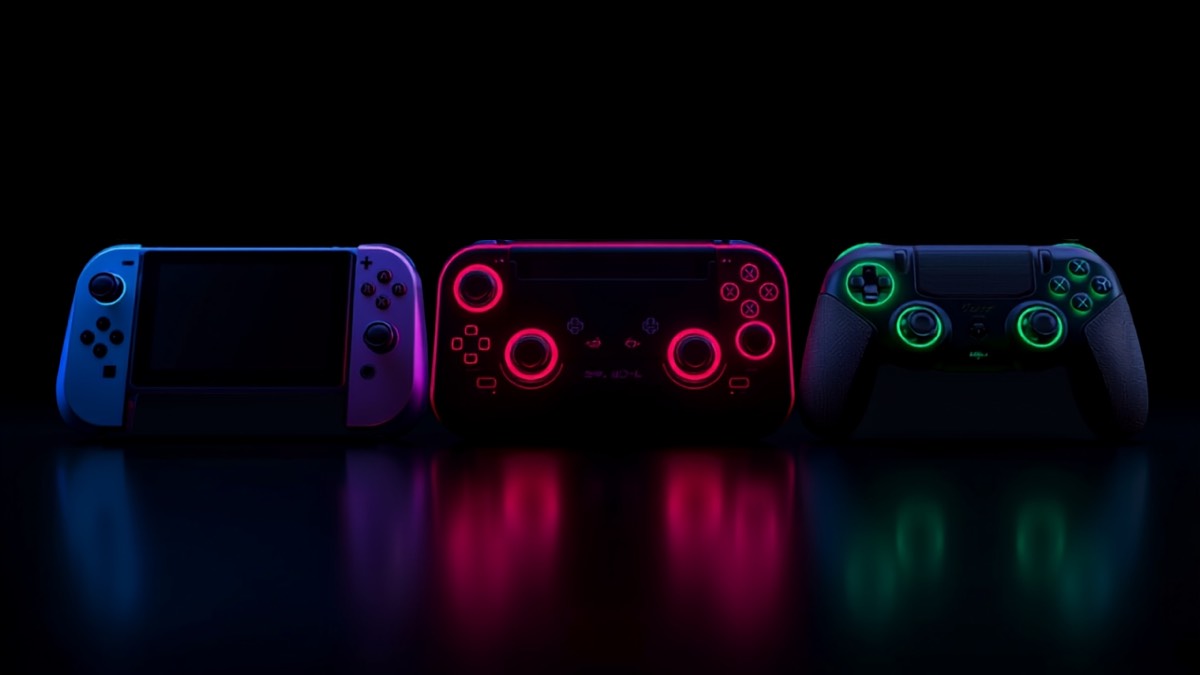 canva_group_batch3_V_illus2 Nintendo Switch 2 vs Steam Deck OLED vs Asus ROG Ally: quale console portatile scegliere nel 2026?