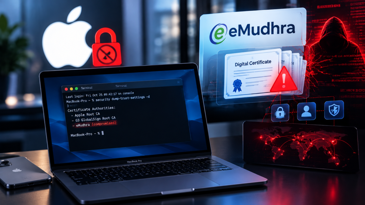 Certificati eMudhra compromessi: Apple li blocca, ma il Terminale del Mac resta esposto