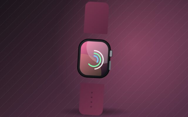Illustration d'une montre connectée pour la fiche de l'Apple Watch Series 11