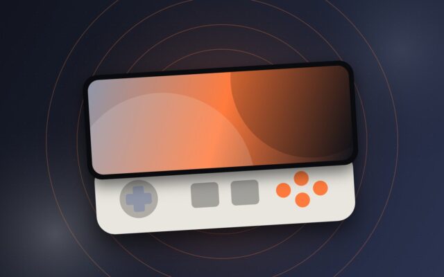 Illustration of a smartphone with a slide-out controller for our Ayaneo Pocket Play page