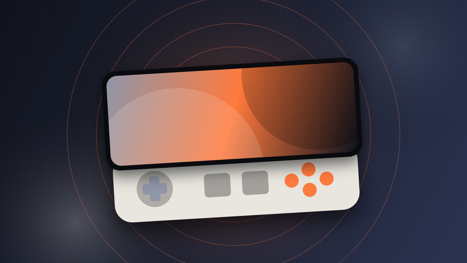 Illustration of a smartphone with a slide-out controller for our Ayaneo Pocket Play page