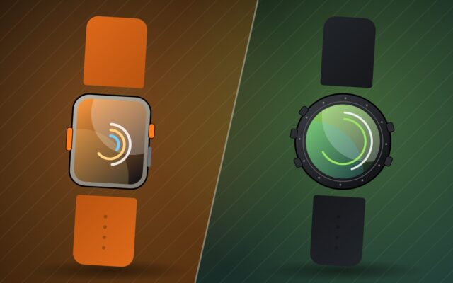 Illustration du comparatif Apple Watch Ultra 4 vs Garmin Fenix, deux montres de sport