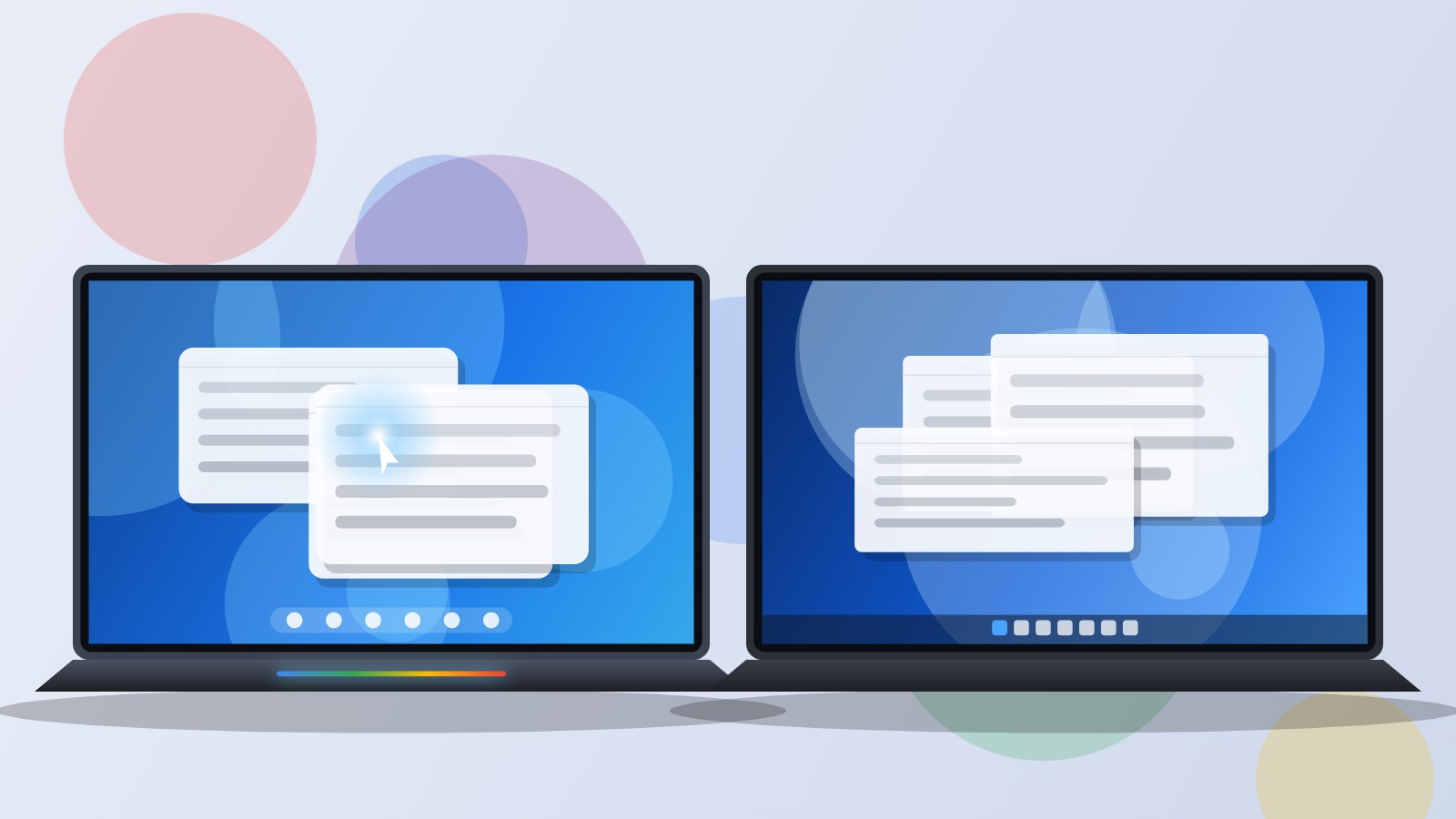 Googlebook OS vs Windows 11 : deux ordinateurs portables côte à côte