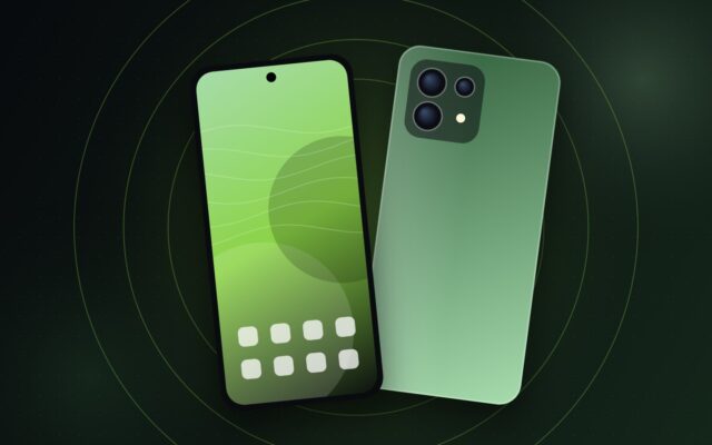 Illustrazione di uno smartphone per la scheda del Infinix Smart 20
