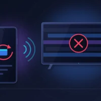 Recopie d'écran sans fil de l'iPhone 18 Pro vers un téléviseur qui échoue, application en boucle