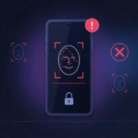 iPhone 18 Pro dont la reconnaissance faciale échoue, gabarit de visage et points de détection rouges