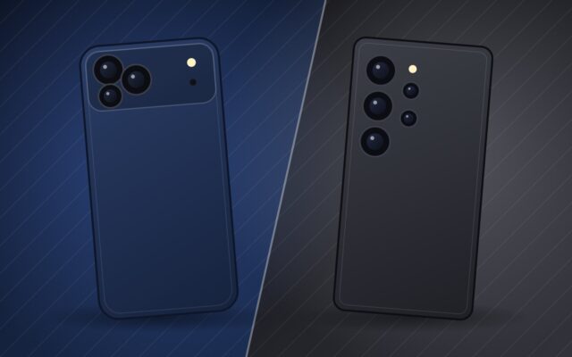 Illustration du comparatif iPhone 18 Pro Max vs Galaxy S26 Ultra, deux grands smartphones
