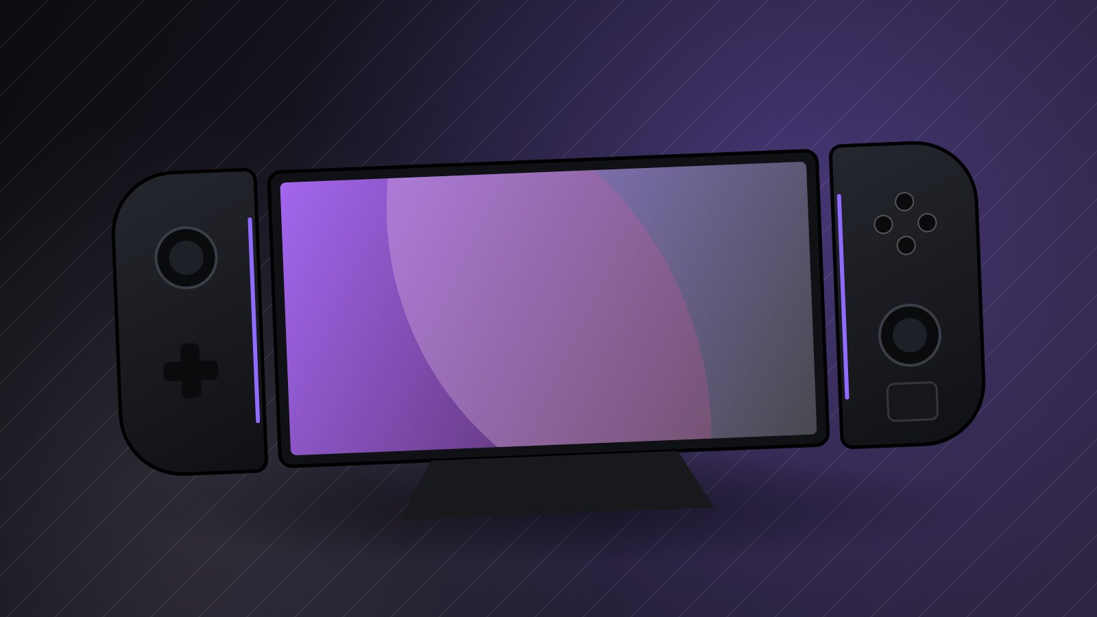 Illustrazione di una console portatile PC con controller staccabili, scheda della Legion Go 2
