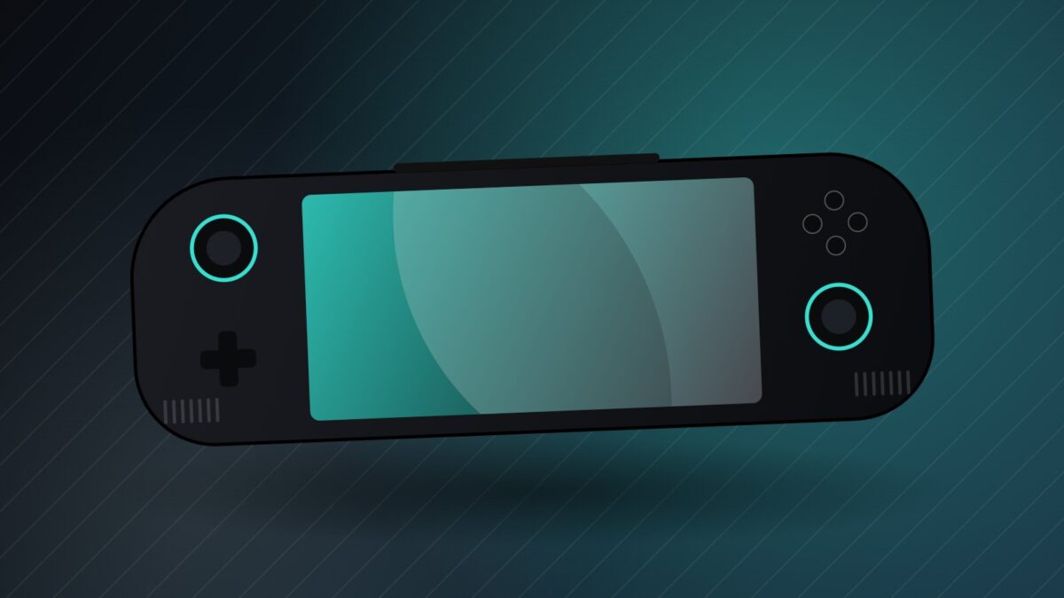 Illustration d'une console portable PC pour la fiche technique de la OneXFly Apex