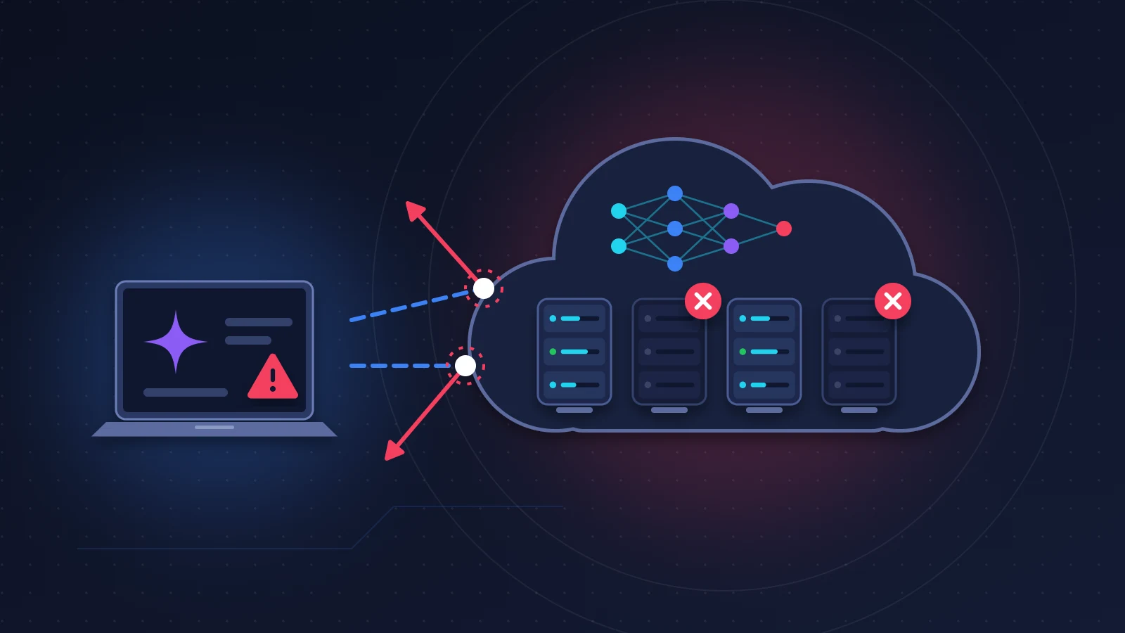 Panne d'une plateforme cloud : régions de serveurs éteintes et requêtes d'API d'intelligence artificielle en erreur
