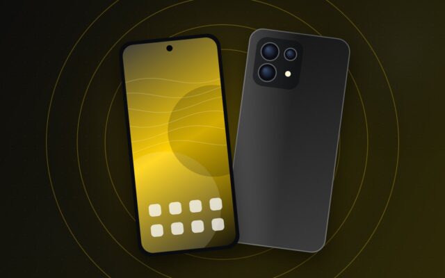 Illustration of a large black smartphone for our Poco F9 Ultra specs page