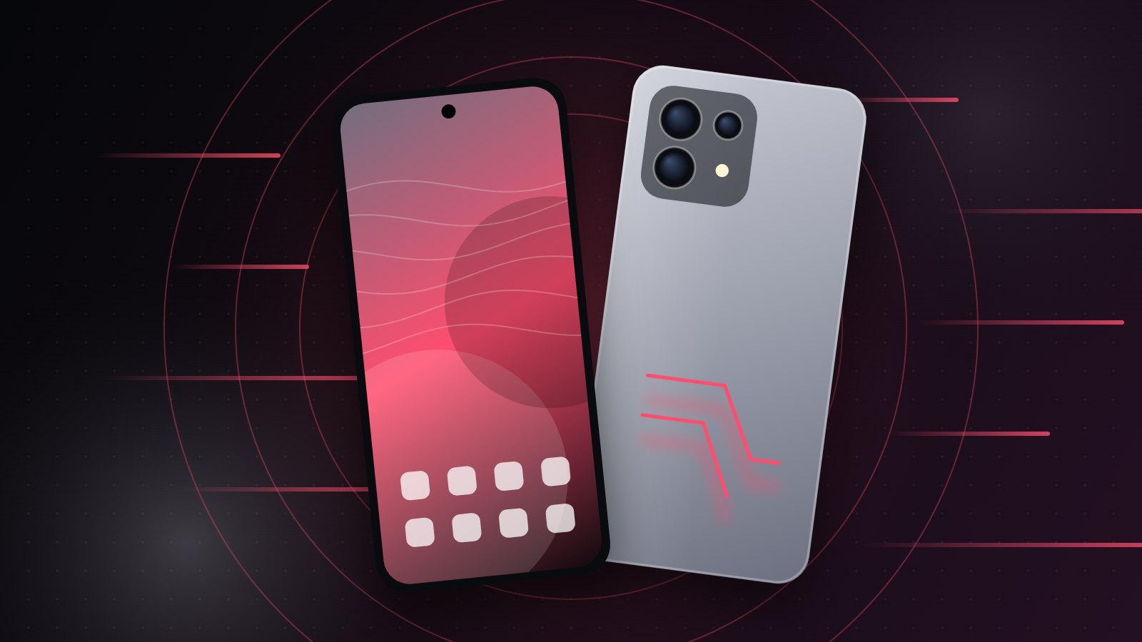 Illustration of a gaming smartphone for our RedMagic 12 Pro+ release date page