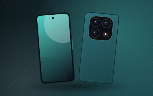 Illustrazione di uno smartphone a schermo piatto per la scheda Redmi Note 15 Pro