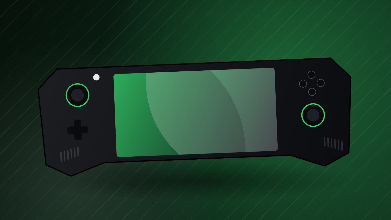 Illustration d'une console portable PC pour la fiche de la ROG Xbox Ally X