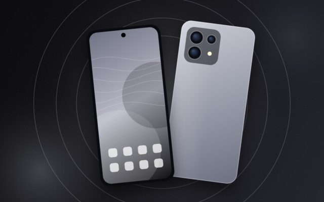 Illustrazione di uno smartphone di fascia alta per la scheda Sony Xperia 1 VIII