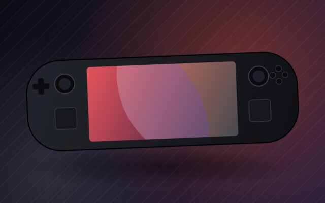 Illustration d'une console portable PC pour la fiche du Steam Deck OLED en 2026