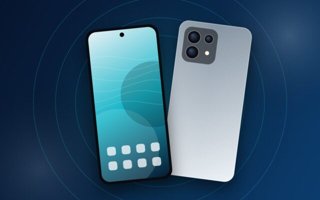 Illustrazione di uno smartphone per la scheda del Tecno Camon Air