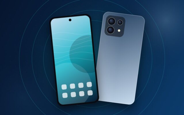 Illustrazione di uno smartphone per la scheda del Tecno Camon Slim 5G