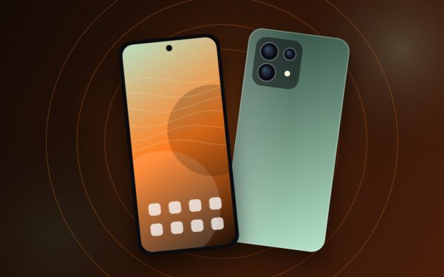 Illustration of a compact high-end smartphone for our Xiaomi 18 Pro specs page