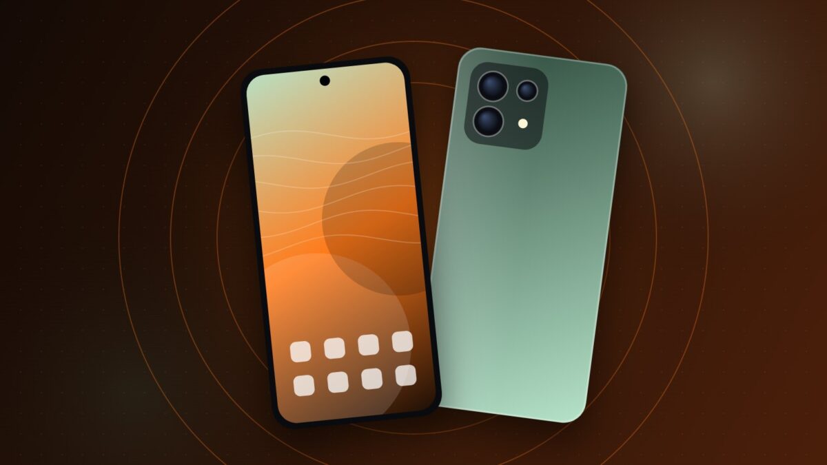 Illustrazione di uno smartphone compatto di fascia alta per la scheda Xiaomi 18 Pro